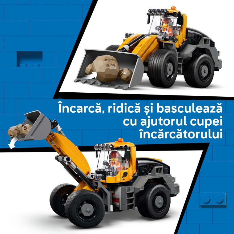 LEGO City, Camion basculant si incarcator frontal, 60494