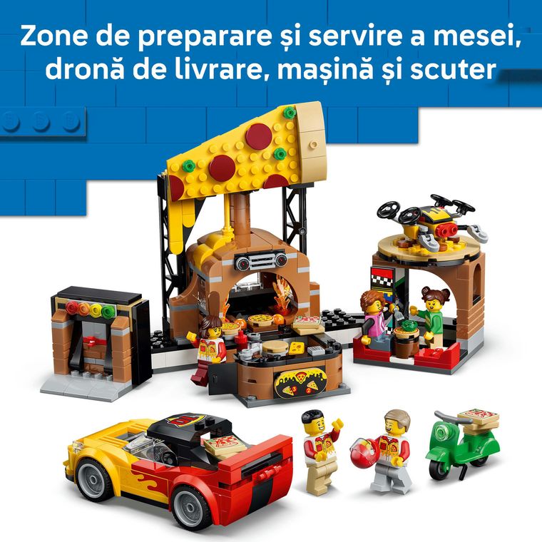 LEGO City, Experienta livrarii de pizza cu vehicule, 60496
