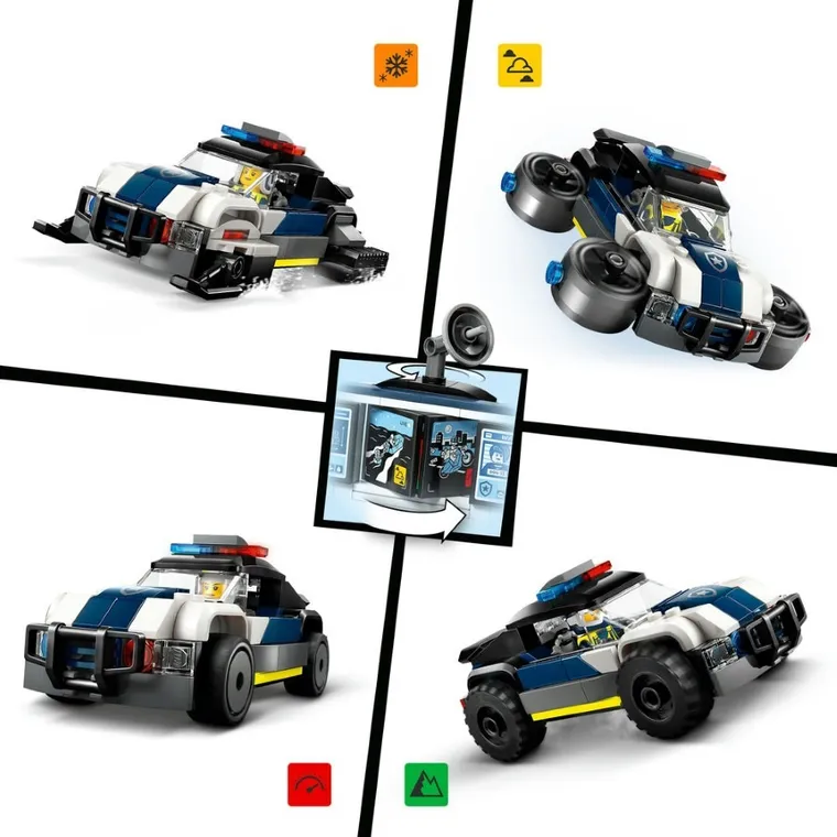 LEGO City, Garaj personalizat pentru masini de politie, 60457