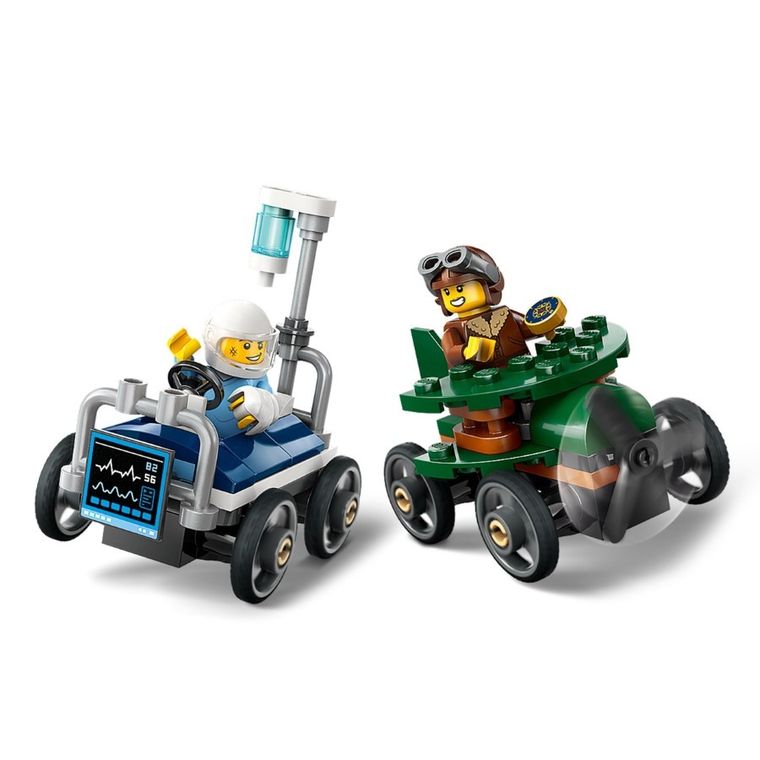 LEGO City, Pachet de curse Avion vs. pat de spital, 60459