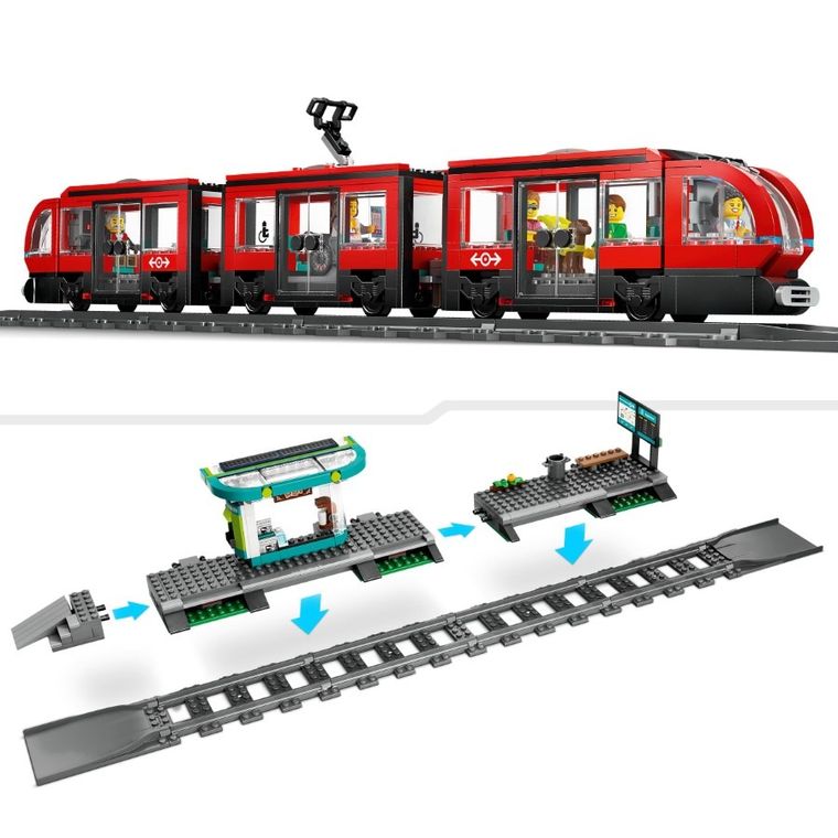 LEGO City, Statie si tramvai in centrul orasului, 60423