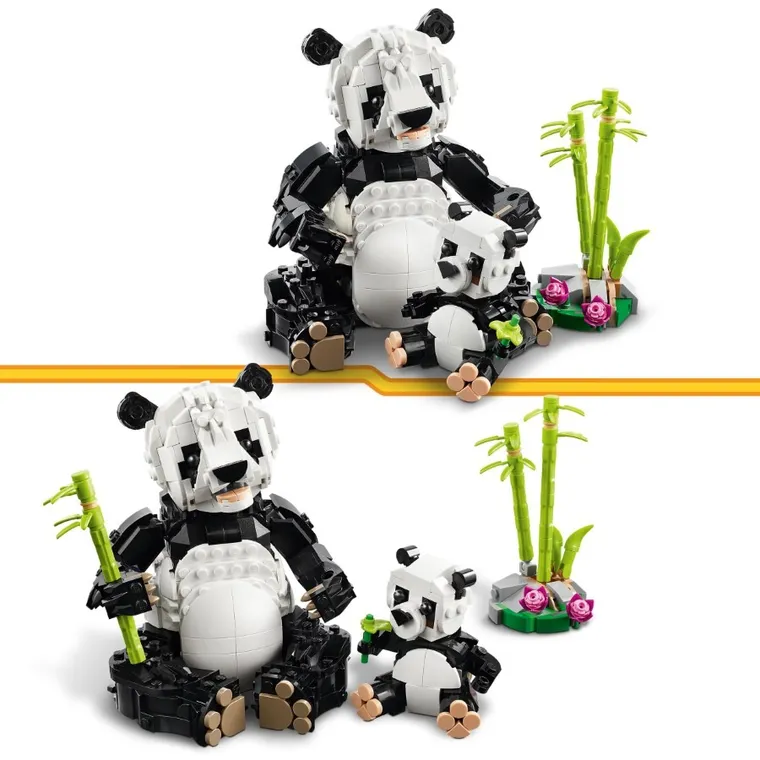LEGO Creator, Animale salbatice: Familia de ursi panda, 31165