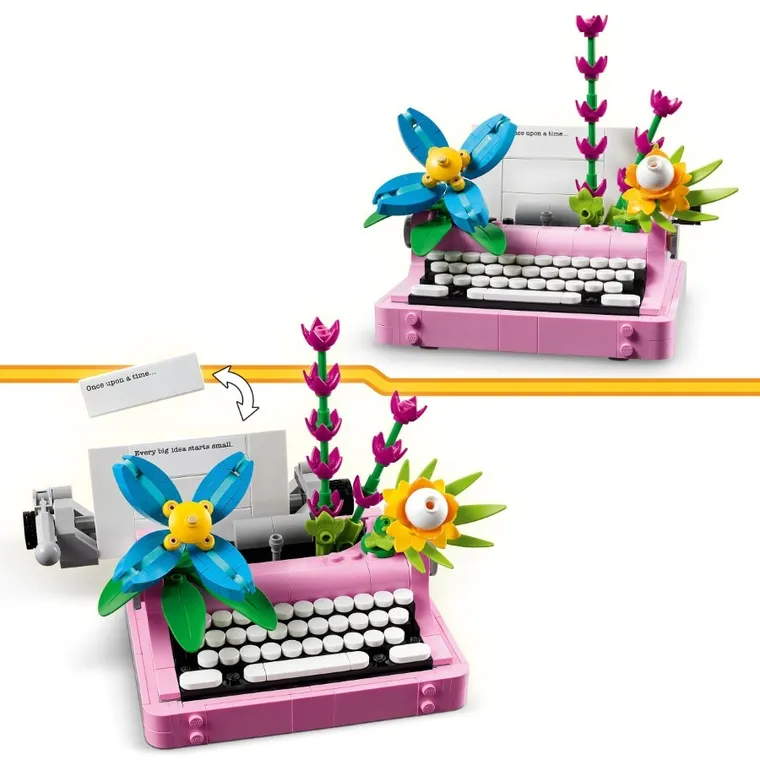 LEGO Creator, Masina de scris cu flori, 31169