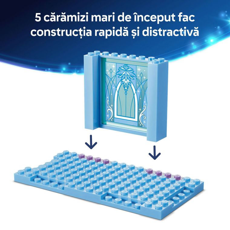 LEGO Disney Princess, Aventura cu sania pe sine la castelul de gheata al Elsei, 43281