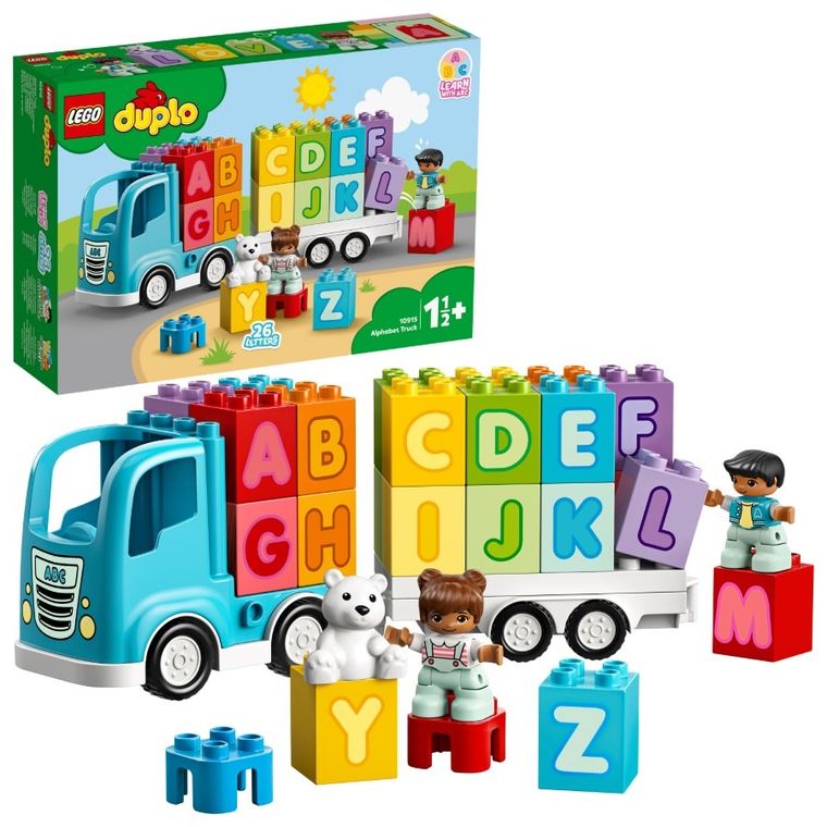 LEGO DUPLO Creative Play, Primul meu camion cu litere, 10915