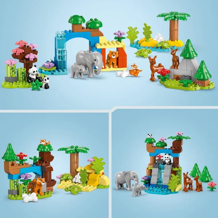 LEGO DUPLO, Familii de animale salbatice 3 in 1, 10446