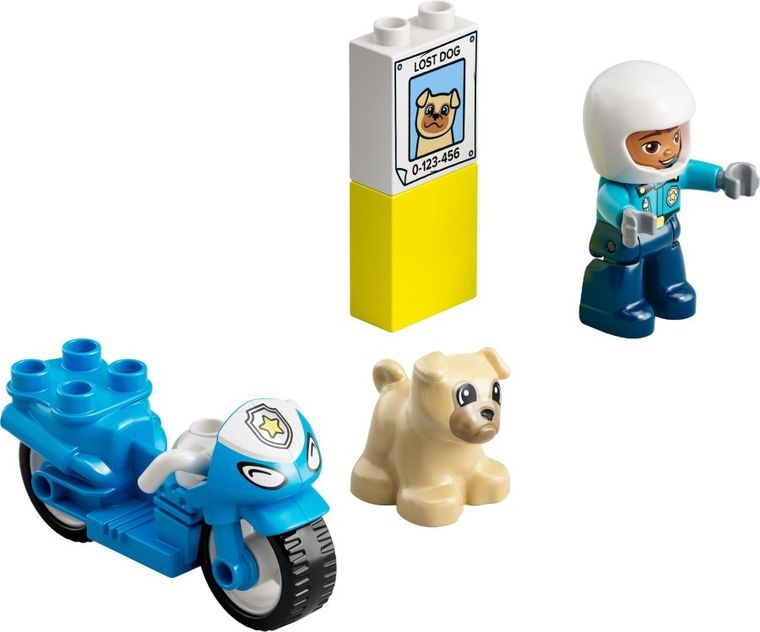 LEGO DUPLO, Motocicleta de politie pentru salvare, 10967