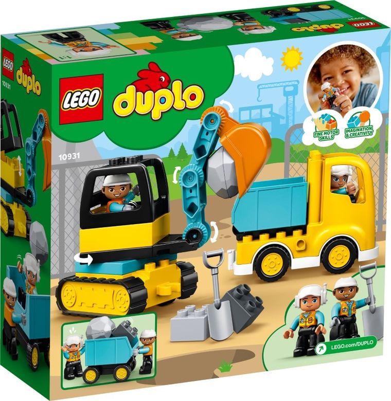 LEGO DUPLO Town, Camion si excavator pe senile, 10931