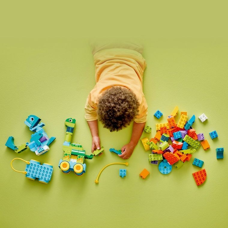 LEGO DUPLO Town, Dinozauri pe roti 3 in 1, 10451
