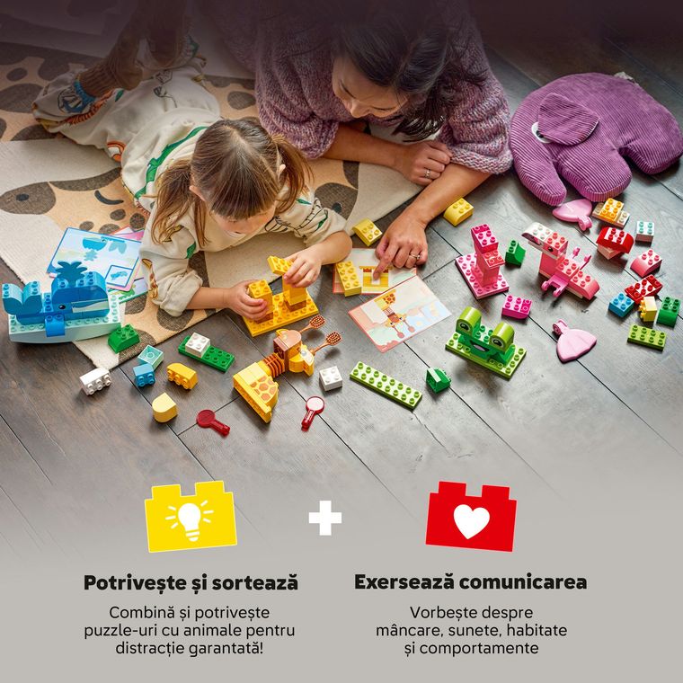 LEGO DUPLO Town, Joc de construit animale, 10472