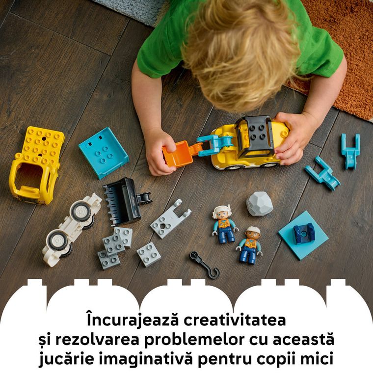 LEGO DUPLO Town, Vehicule de constructii 3 in 1, 10475