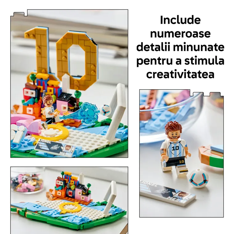 LEGO Editions Football, Lionel Messi - Momente importante din fotbal, 43011