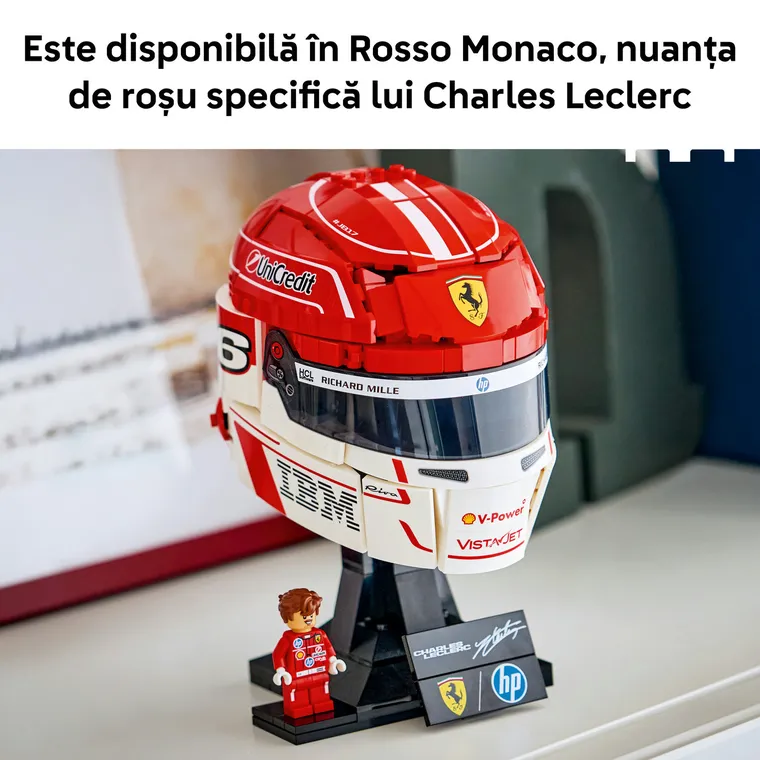 LEGO Editions Formula 1, Casca lui Charles Leclerc Scuderia Ferrari HP, 43014