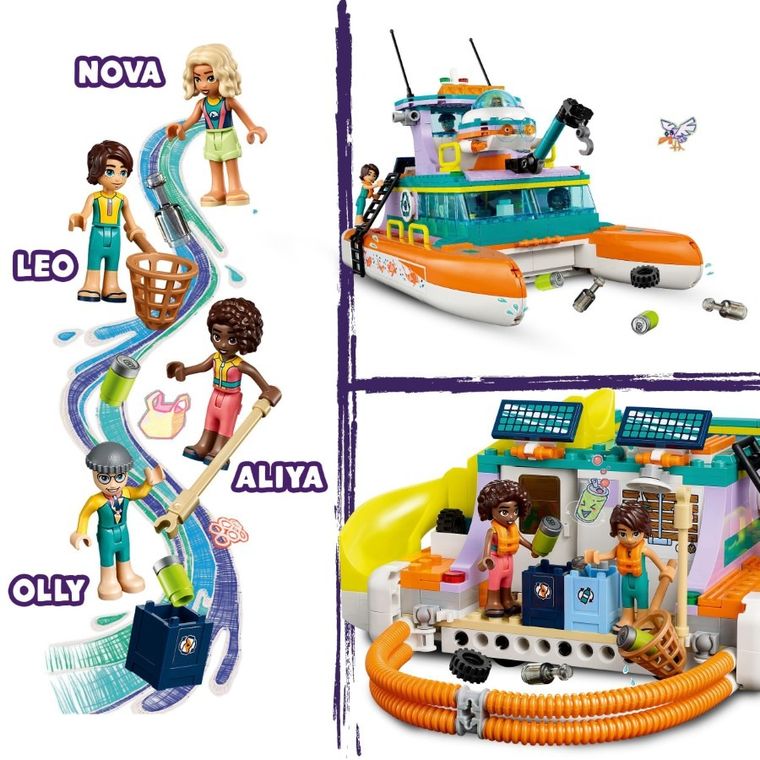 LEGO Friends, Barca de salvare pe mare, 41734