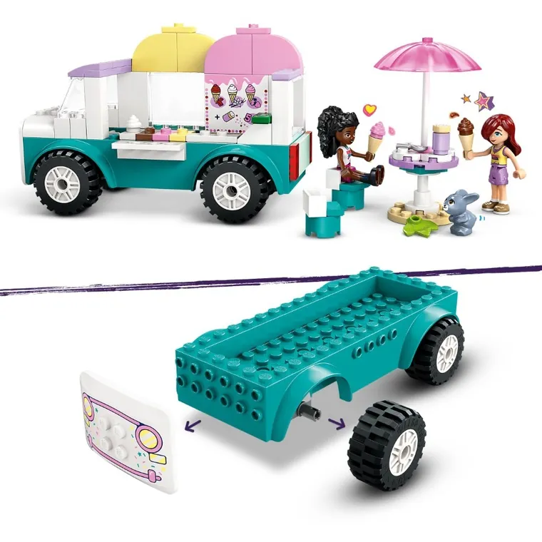 LEGO Friends, Furgoneta de inghetata in orasul Heartlake, 42644