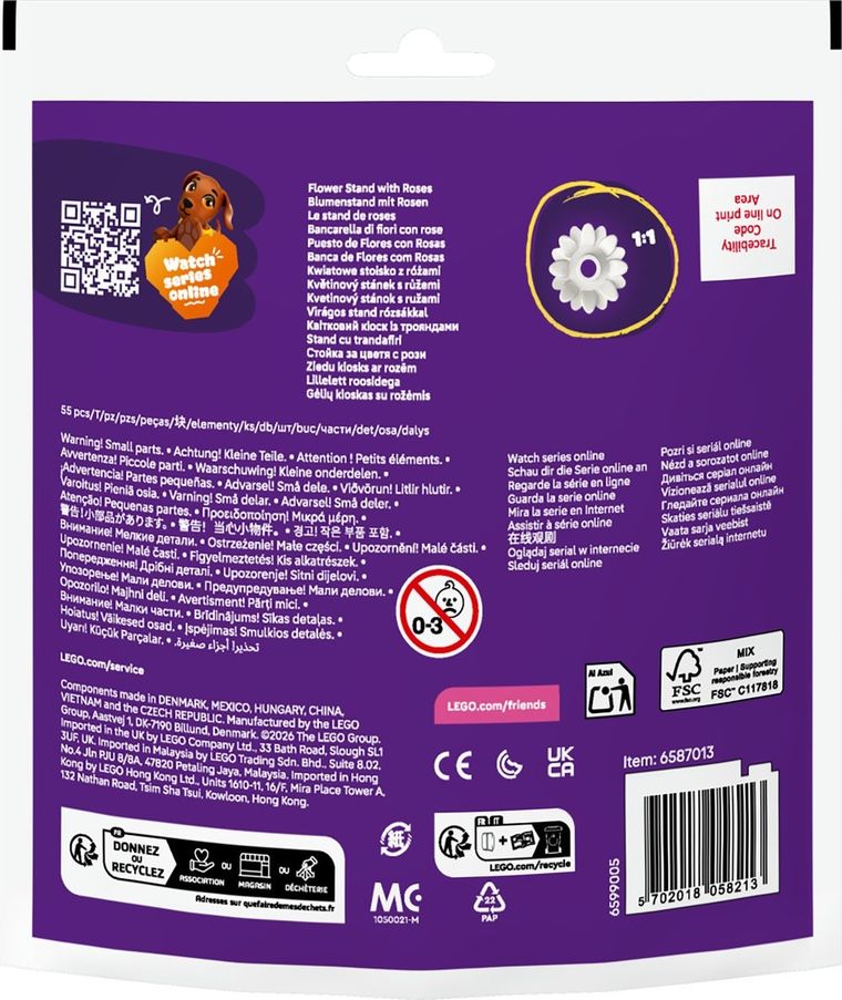 LEGO Friends, Stand cu trandafiri, 30721