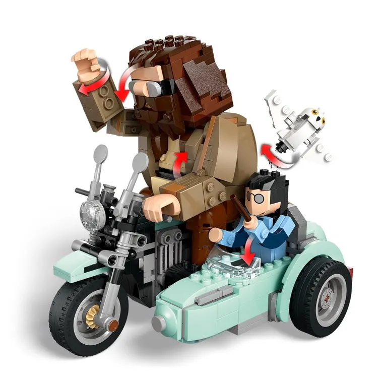 LEGO Harry Potter, Hagrid si Harry intr-o tura cu motocicleta, 76443