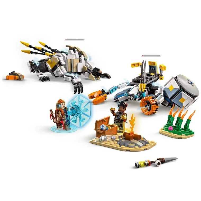 LEGO Horizon Adventures, Aloy si Varl vs. Shell-Walker si Sawtooth, 77037