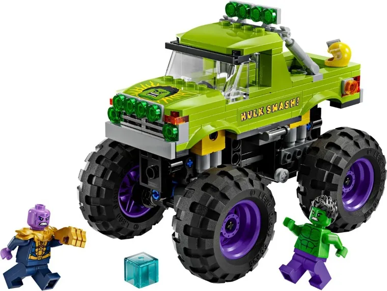 LEGO Marvel, Hulk in vehicul de teren contra lui Thanos, 76312
