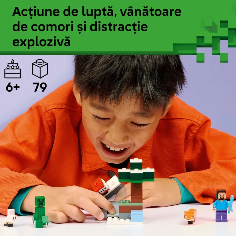 LEGO Minecraft, Aventura din Taiga a lui Steve, 21583