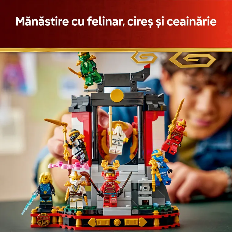 LEGO NINJAGO, Model pentru etalare cu personaje ninja la a 15-a aniversare, 71866