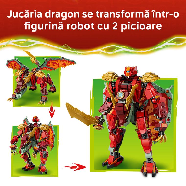 LEGO NINJAGO, Robotul dragon transformator al lui Wyldfyre, 71868