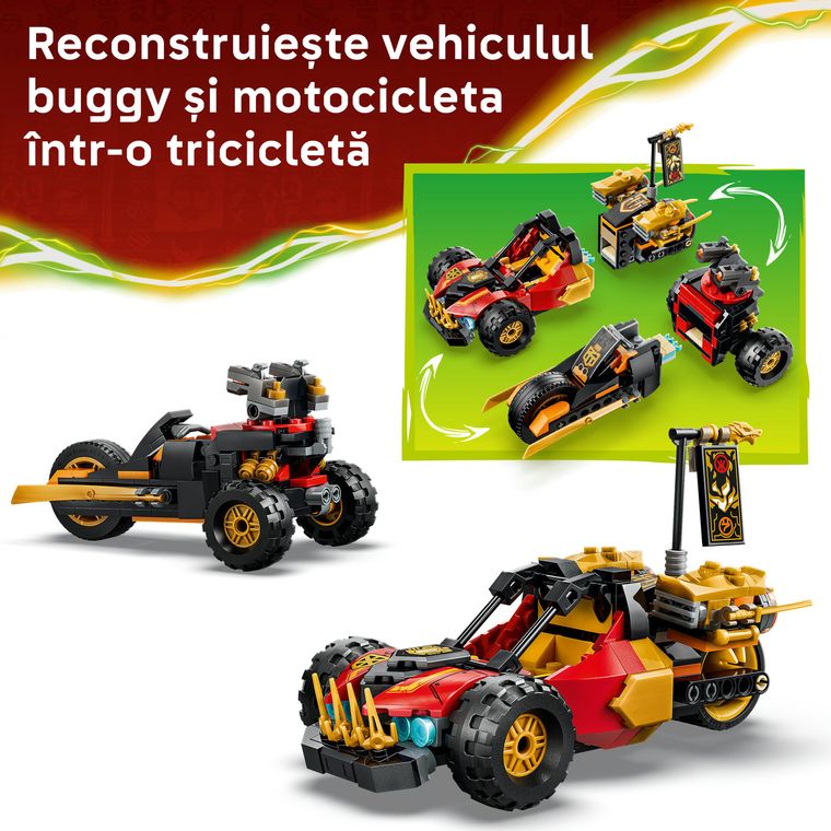 LEGO NINJAGO, Vehiculele transformabile ale lui Kai si Cole, 71864