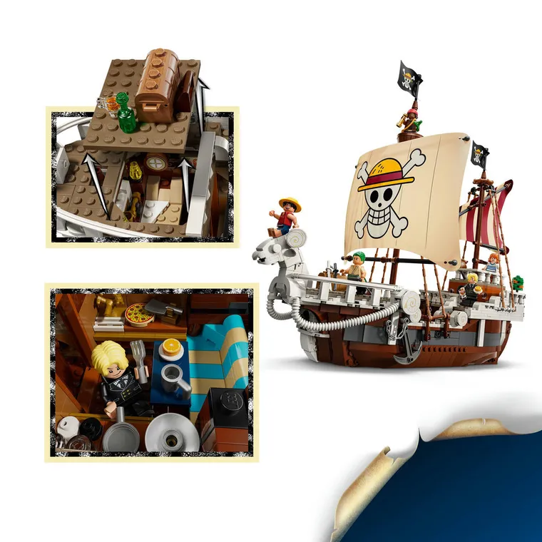 LEGO ONE PIECE, Corabia de pirati Fasneata Merry, 75639