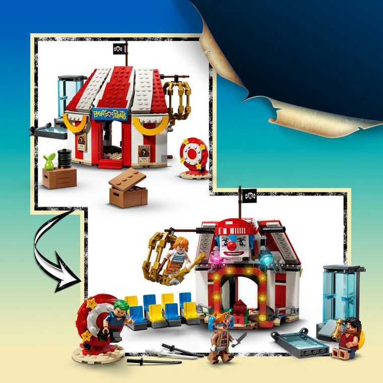 LEGO ONE PIECE, Cortul de circ al clovnului Buggy, 75637