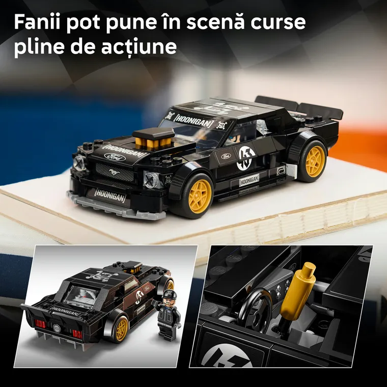 LEGO Speed Champions, 65 Ford Mustang Hoonicorn V1 al lui Ken Block, 77262