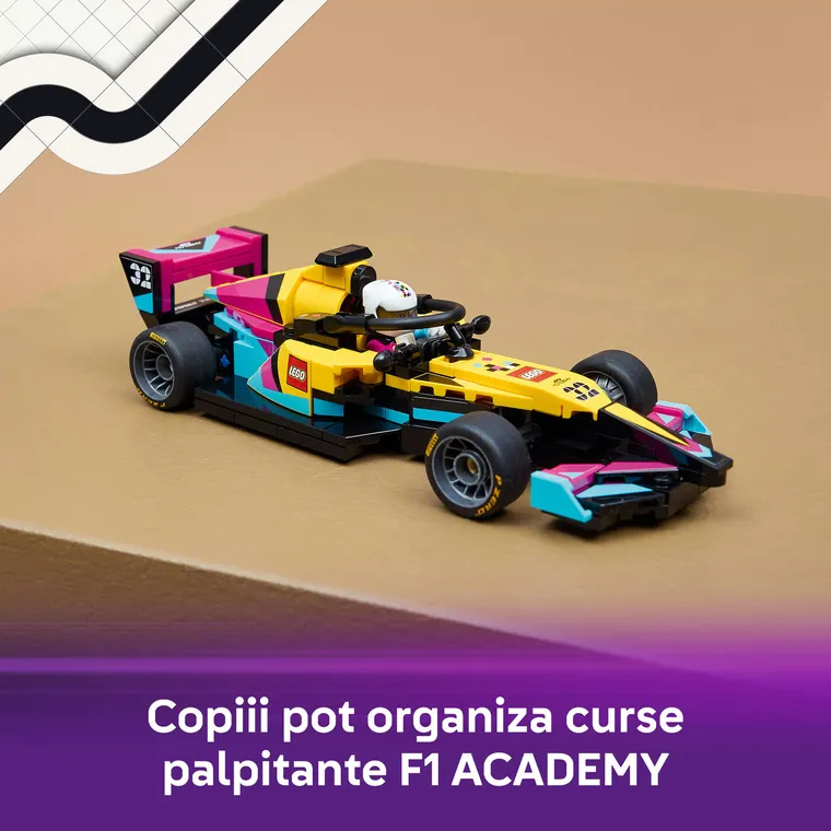 LEGO Speed Champions, Masina de curse LEGO F1 ACADEMY, 77258