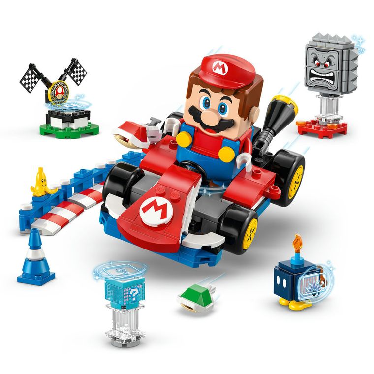 LEGO Super Mario, Mario Kart - LEGO Mario interactiv si Standard Kart, 72043