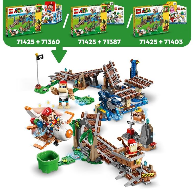 LEGO Super Mario, Set de extindere Plimbarea cu vagonetul minier a lui Diddy Kong, 71425