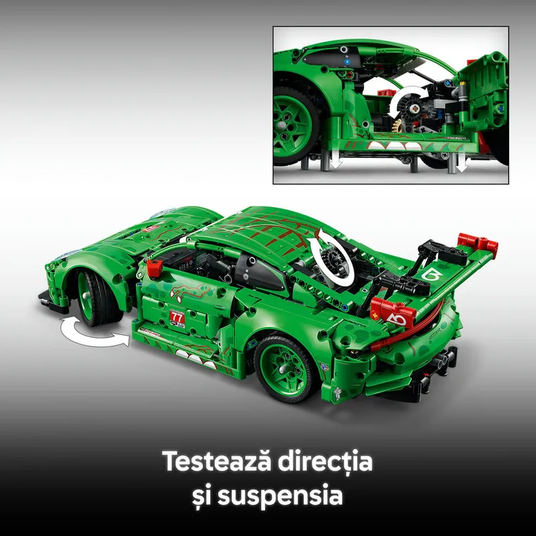 LEGO Technic, Masina Porsche 911 GT3 R REXY AO Racing, 42224