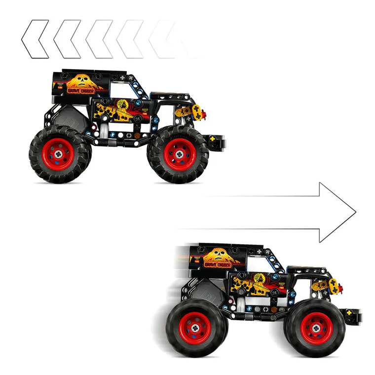 LEGO Technic, Monster Jam Grave Digger Foc si gheata, 42219