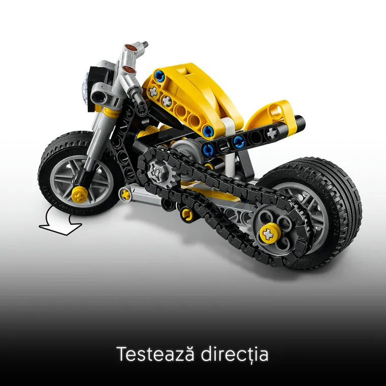 LEGO Technic, Motocicleta galbena, 42225