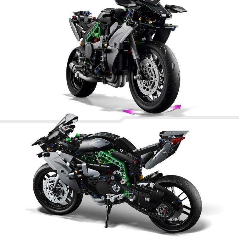 LEGO Technic, Motocicleta Kawasaki Ninja H2R, 42170