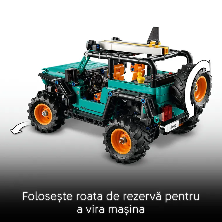LEGO Technic, SUV-ul Jeep Wrangler Rubicon, 42227