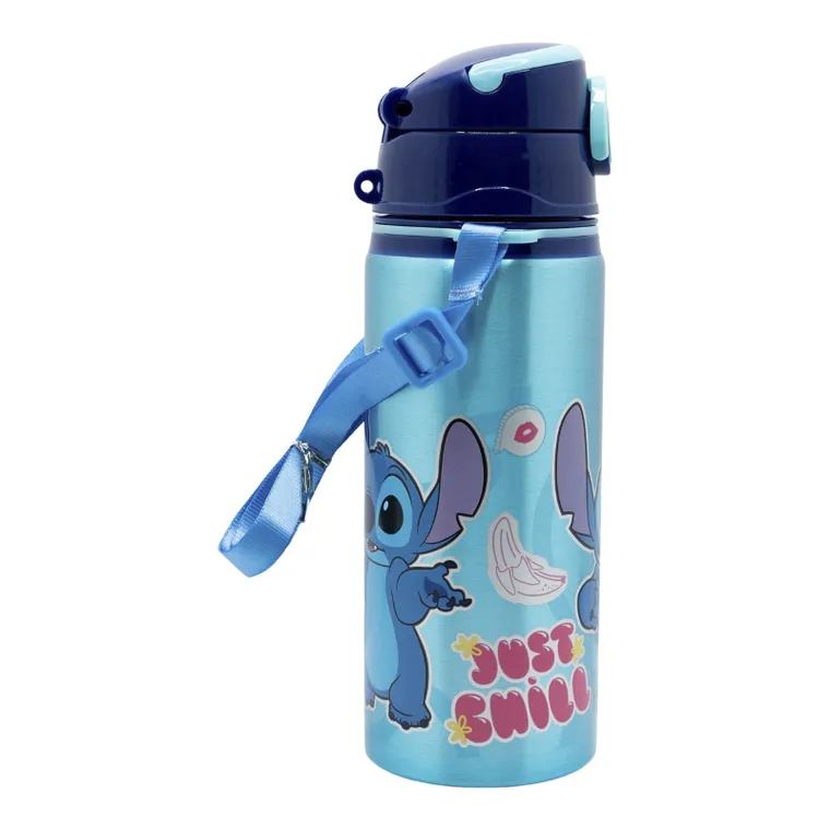 Lilo si Stitch, sticla de apa din aluminiu cu maner, 730 ml