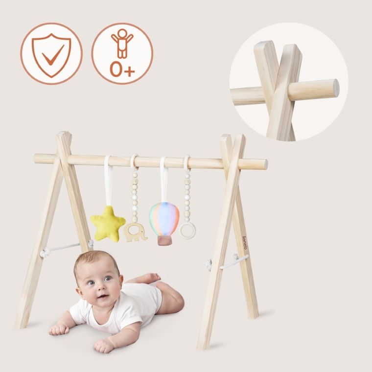 Lionelo, Anis, stand educativ din lemn, Baby Gym