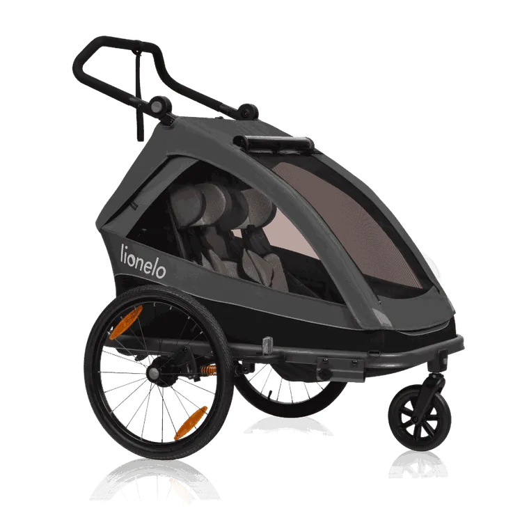 Lionelo, Cama, remorca bicicleta, Grey Graphite