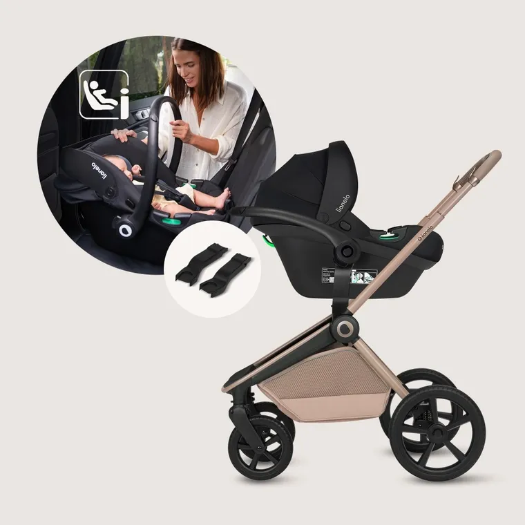 Lionelo, Freya, carucior multifunctional 3in1, Beige Sand