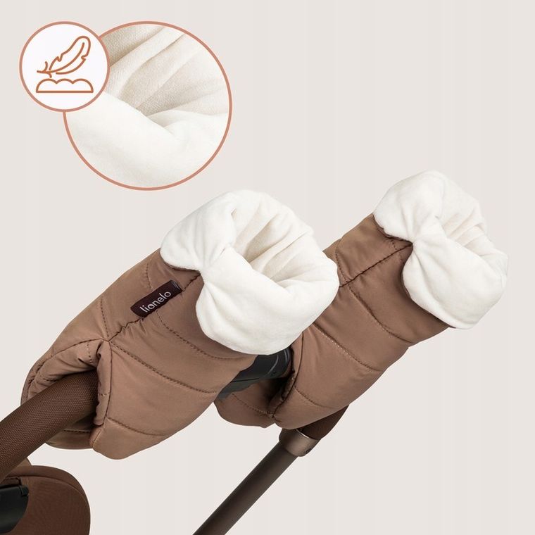 Lionelo, Handmuff, manusi calduroase pentru carucior, oli nutty