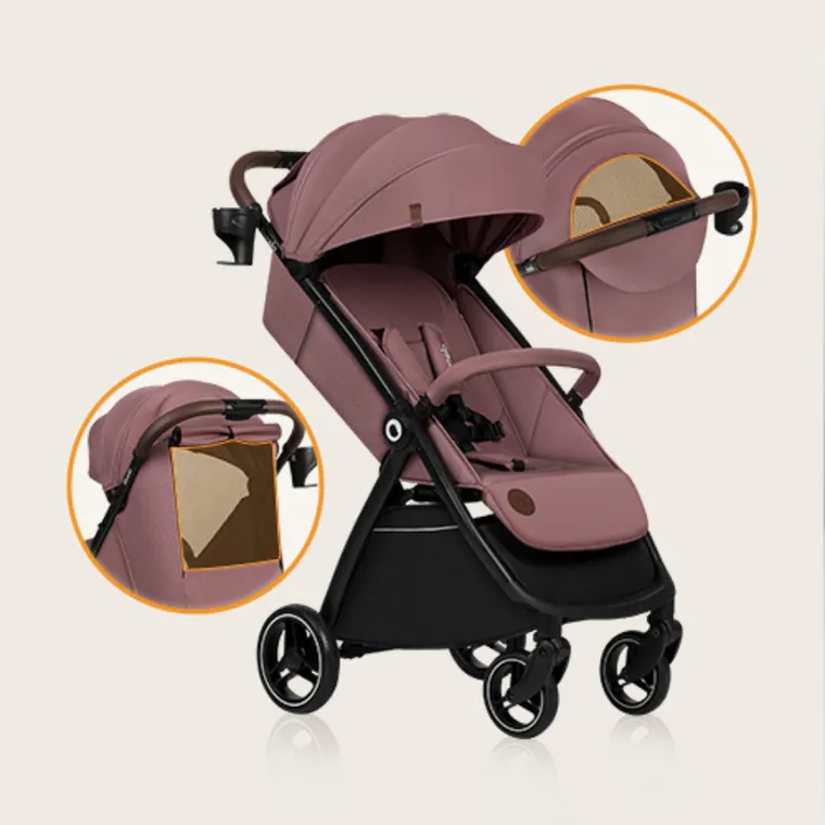 Lionelo, Ingrid, carucior pentru plimbare, Pink Mauve