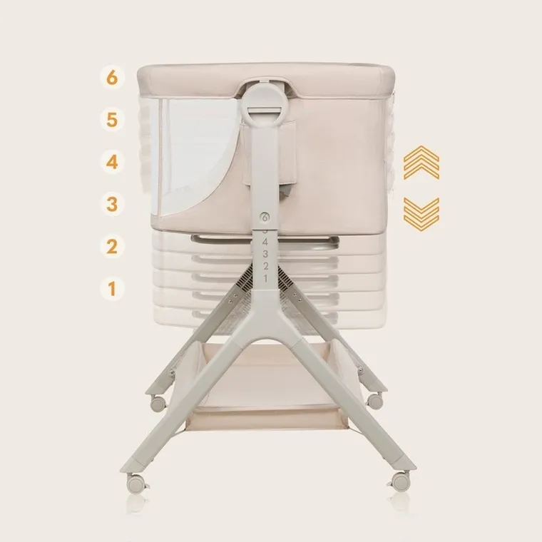 Lionelo, Leonie Plus, patut atasabil 3in1, Beige Sand