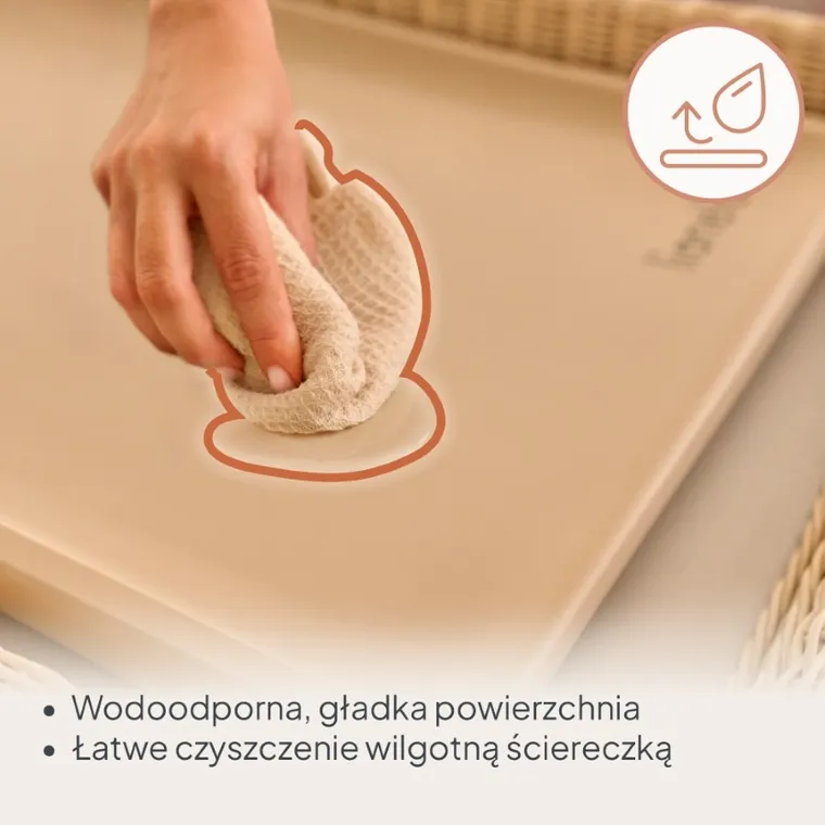 Lionelo, Megs, saltea multifunctionala pentru schimbat, Beige Sand