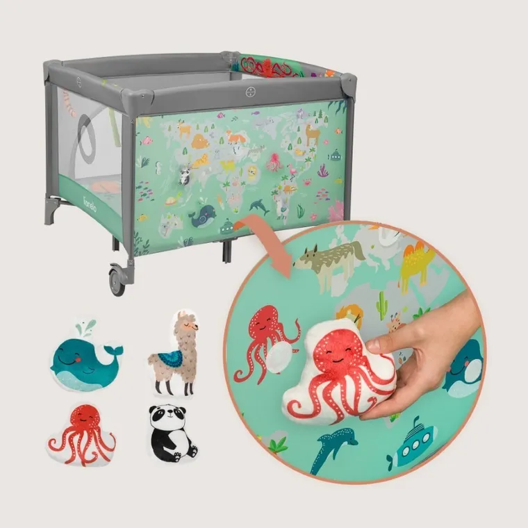 Lionelo, Mille Plus, parcul de joaca pentru copii, Grey Green