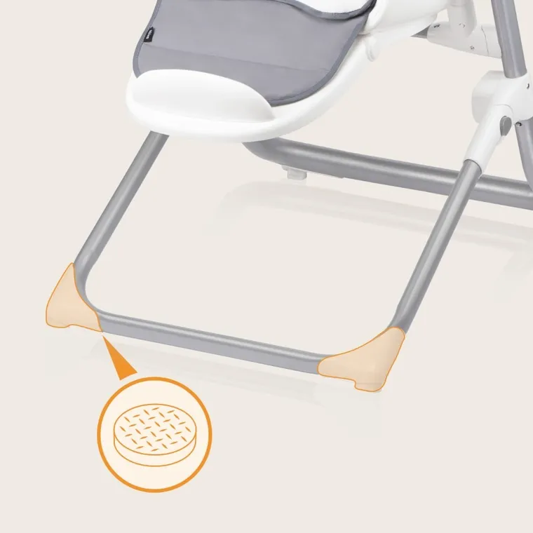 Lionelo, Niles, scaun inalt multifunctional, Grey