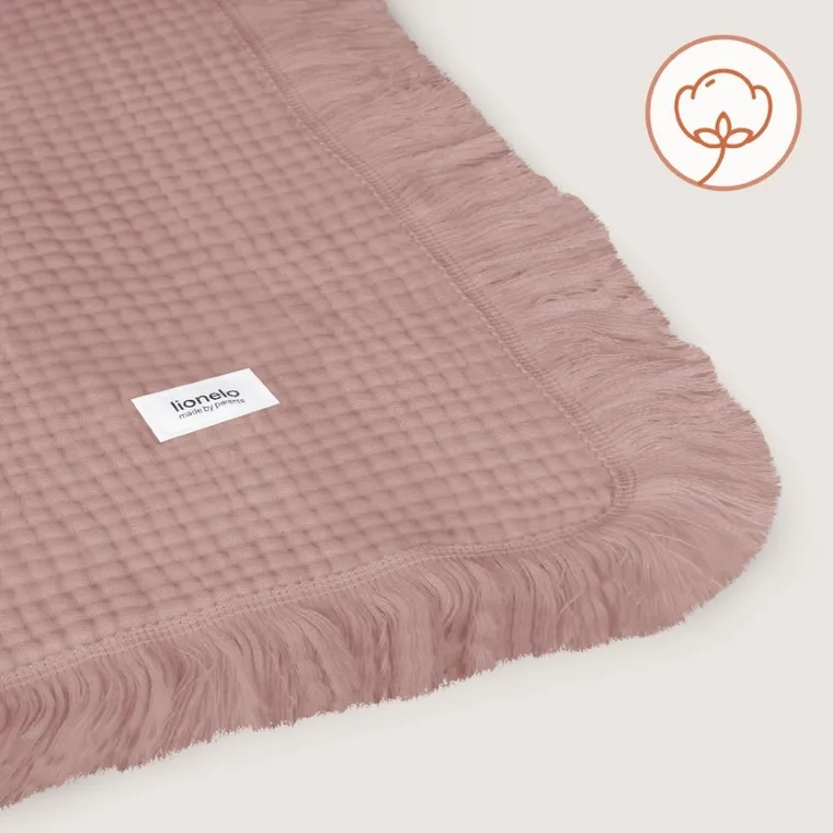 Lionelo, paturica din muselina, Dusty Pink, 70-100 cm