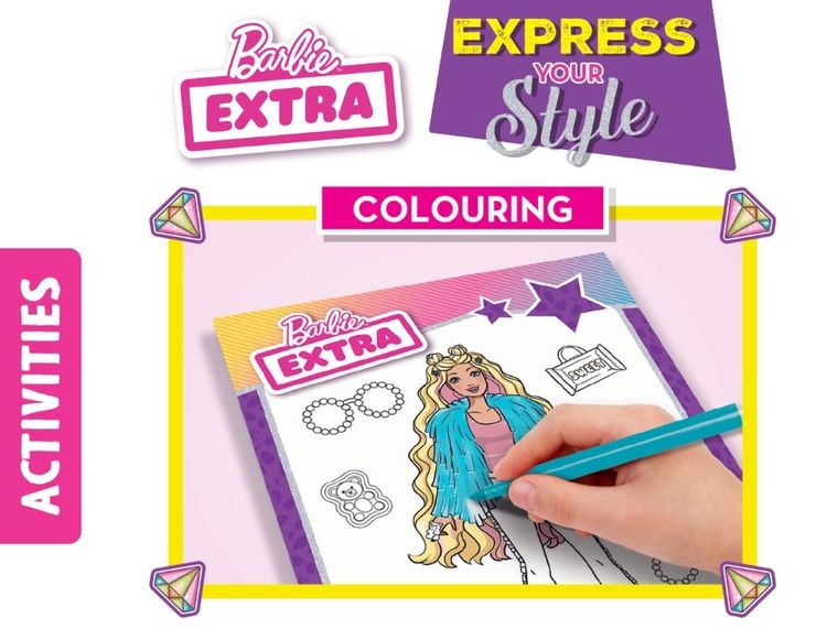 Lisciani, Barbie, Express Your Style, caiet spiralat cu stickere